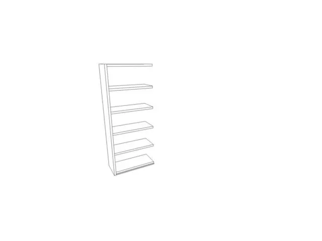 scheidingswand,grondveld,HxBxD 2150x900x430mm,5ordnerhoogtes