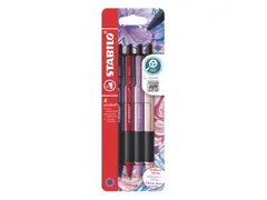 Balpen STABILO pointball Wildflower Assorti Medium 4 stuks