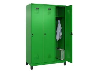locker,HxBxD 1950x1200x500mm,3vak,vak B 400mm,draaigrendel,voeten - 1