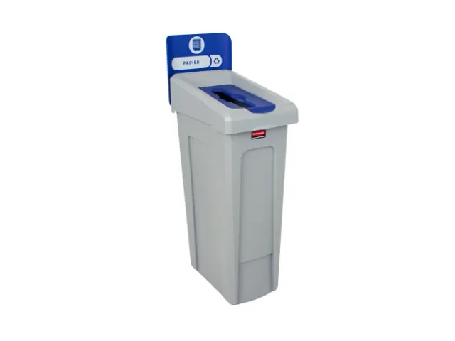 Slim Jim Recyclingstation Papier Inwerpopening 87 Liter Rubbermaid