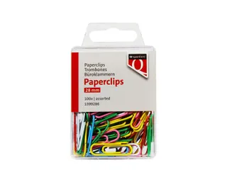 Paperclip Quantore 28mm 100 stuks assorti - 1