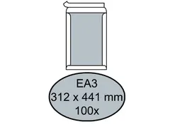 Envelop Quantore Bordrug Ea3 312X441Mm 120Gr Wit Zelfklevend