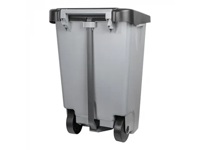 Pedaalafvalbak Verrijdbaar 80 Liter Grijs
