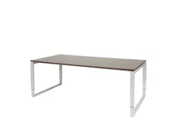 Domino Plus Vergadertafel Hoogte Instelbaar 200x100 Logan Eiken alu