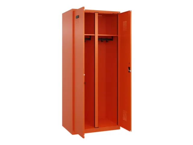 locker voor scheiding van kleding,HxBxD 1850x800x500mm,2vak