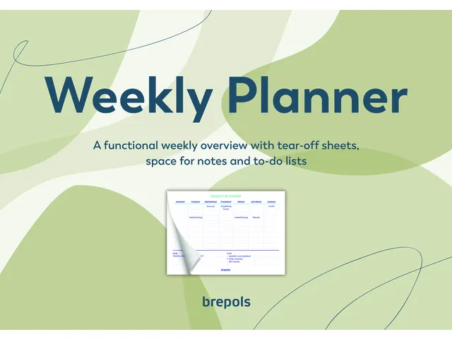 Planner Brepols Weekly planner A4 7d/1p Assorti
