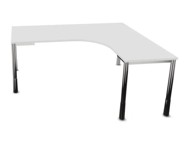 bureau à retour à hauteur réglable,HxlxP 720-840x1800x1600mm,Bl-bla