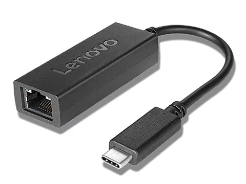 Lenovo 4X90S91831 Bedraad USB Type-C Ethernet-adapter Zwart