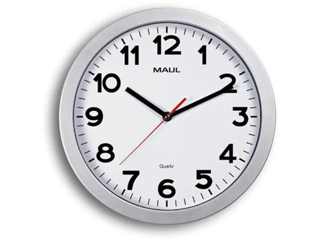 MAULstep wandklok quartz diameter 30 x 5 cm kunststof kader