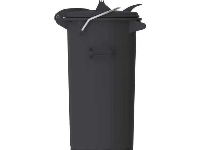 Kunststof Afvalbak 50 Liter Donkergrijs