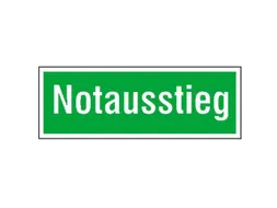 Vluchtroute-aanvullend bord,nooduitgang,aluminium,groen/wit