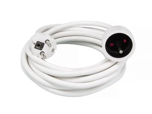 Verlengkabel - 5m - WIT - 3G1.5 - Penaarde