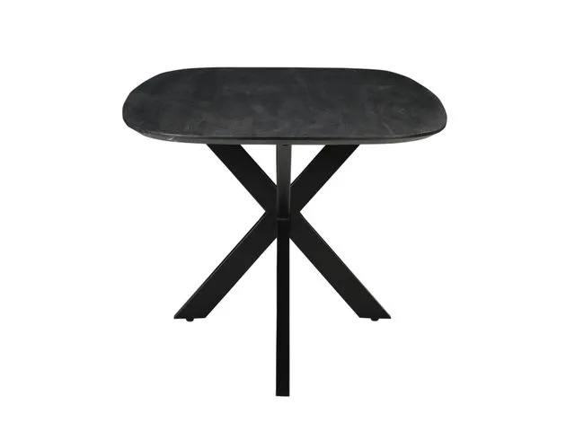 Table de réunion Harper Pied araignée Ovale danois 300x100cm Noir