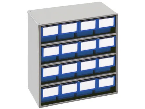 Bakkenunit Bxhxd 400X395X300Mm 16Bakken Blauw Behuizing Ral7035