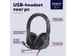 Trust Ayda Max USB-headset bedraad Hoofdtelefoon Zwart