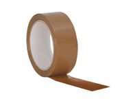 Verpakkingstape PP, 38mmx66m, Bruin