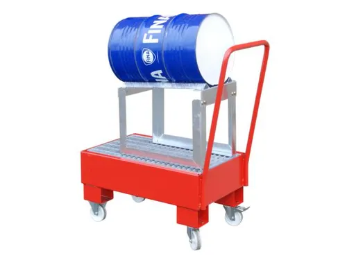 verrijdbare opvangbak,v. 1x60l vat,opvangvol. 61l,HxBxD 1075x500x940mm