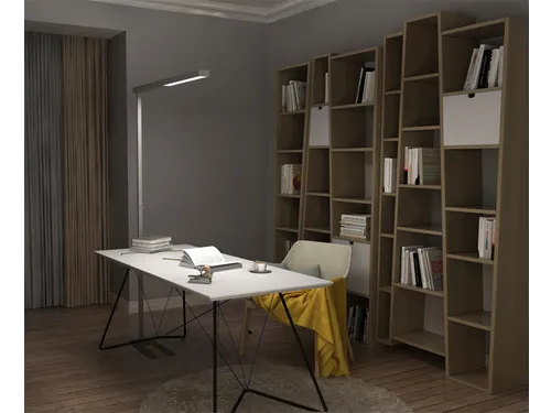Vloerlamp Unilux Stratus led grijs