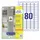 Etiket Avery Zweckform L7872-20 35.6x16.9mm Wit 1600 stuks