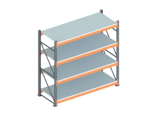 Breedvakstelling Basisveld 2700x2700x1100mm 4 Stalen Legborden 2400kg - 1