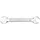 GEDORE R05102426 Dubbele steeksleutel SW24x26mm 266mm