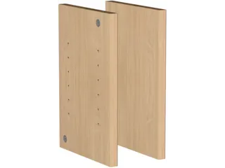vakzijwanden,v. balie,B 320mm,hout,beuken - 3