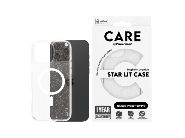 PanzerGlass CARE by Star Lit Case w. White MagSafe iPhone 16 Pro