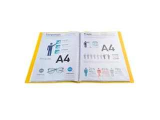 Showalbum OPAK PP0, 3mm A4 40 tas geel - 4