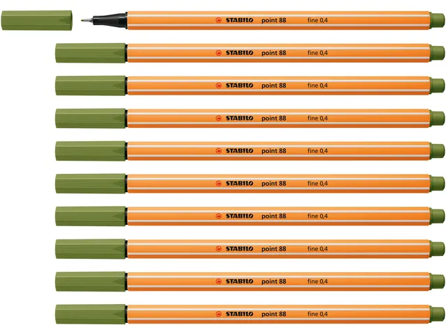 Fineliner STABILO point 88/35 fijn mosgroen