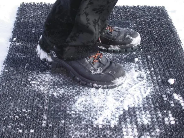 Schoonloopmat Grof Vuil Ldpe 57x86 Lichtgrijs