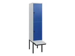 Dubbeldekse dekenkist,HxBxD 1950x400x815mm,1x2vak.,vak B 400mm