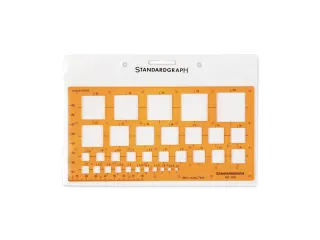 Sjabloon Standardgraph quadraad 2-30mm - 2