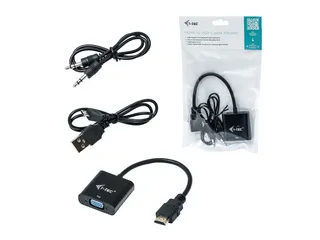 i-tec HDMI2VGAADA, 0,15 m, HDMI, VGA, Mannelijk, Vrouwelijk, 1920 x 10 - 1
