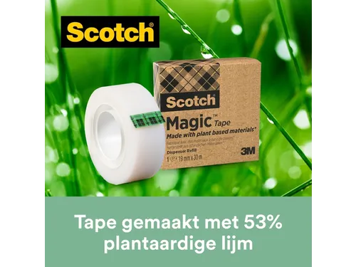 Plakband Scotch Magic 900 19mmx30m onzichtbaar mat