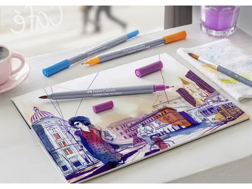 Duo aquarelmarker Goldfaber 104 licht geel glanzend