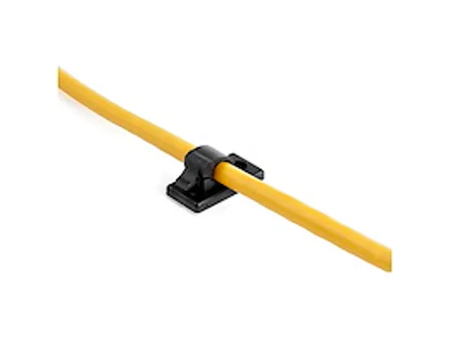 Zelfklevende Kabelmanagement Clips 5.5mm zwart 100 stuks