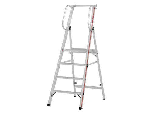 platformladder,bordes HxBxD 950x440x400mm,4treden,aluminium