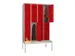banklocker,dubbeldeks,HxBxD 2150x1200x800mm,RAL7035,front RAL3000