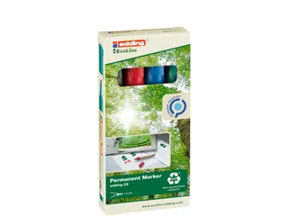 Viltstift edding 22 Ecoline schuin assorti set à 4 stuks - 1
