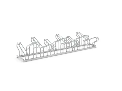 Fiets-Beugelrek L 2100Mm 2X6Plaatsen Dubbelzijdig Gelast Verzinkt