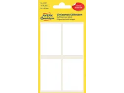 Etiket Avery Zweckform 3087 54x35mm wit 24 stuks