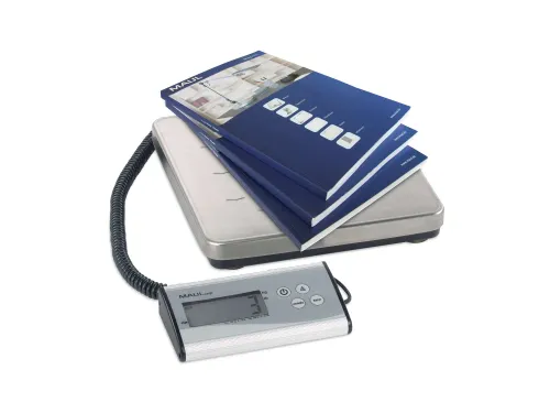 Pakketweger MAUL Cargo 120kg metalen plateau 27x27cm +9V batterij zilv
