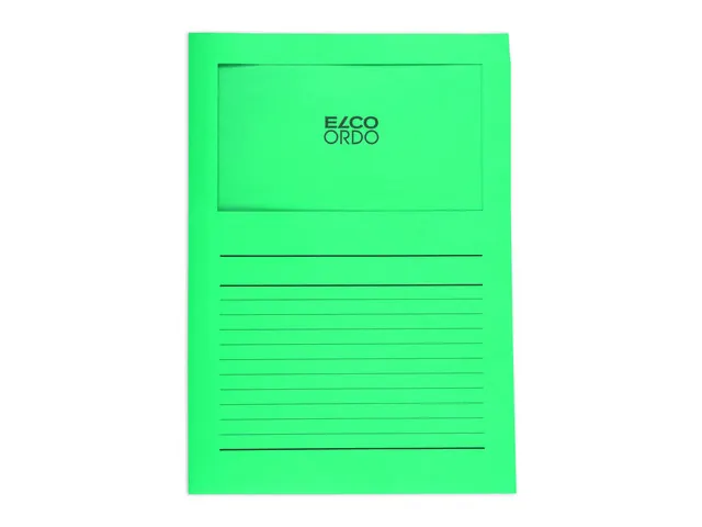 Map Elco Ordo Classico mvenst A4 120gr 220x310mm smaragd 100st verp100