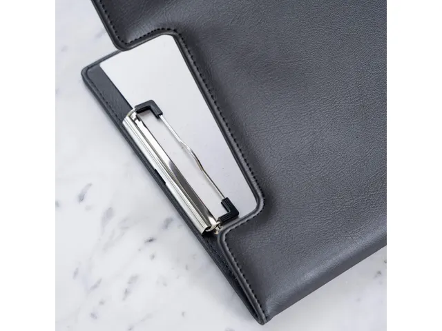 Klembordmap Rillstab RI98850 luxe kunstleder zwart A4