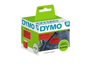 Etiket Dymo 2133399 naamkaart 54x101mm 1 rol á 220 stuks rood - 1