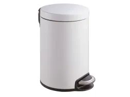Serene pedaalemmer 20 liter met metalen Binnenemmer Wit