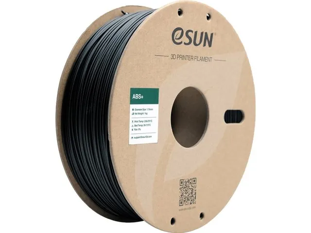 eSUN 3D printer Filament ABS+ 1,75mm Zwart 2.5kg