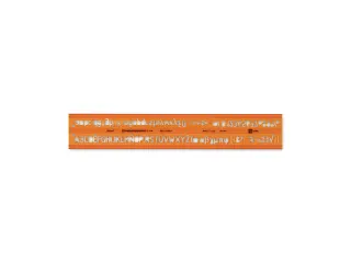 Lettersjabloon Standardgraph H-profiel middelschrift type B 7mm - 1
