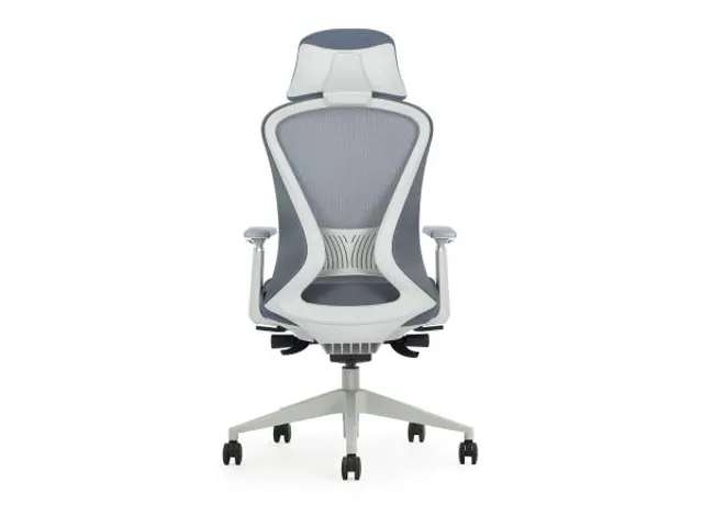 Ergonomische Bureaustoel 600 NEN-EN 1335 Grijs Mesh met Hoofdsteun