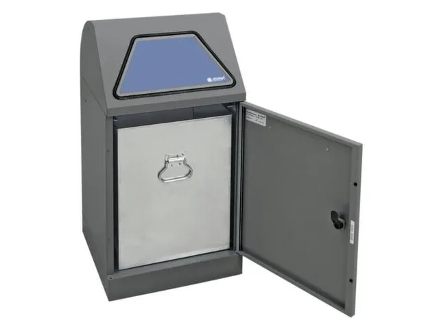 conteneur de tri sélectif non inflammable 1x45l HxlxP 800x400x380mm